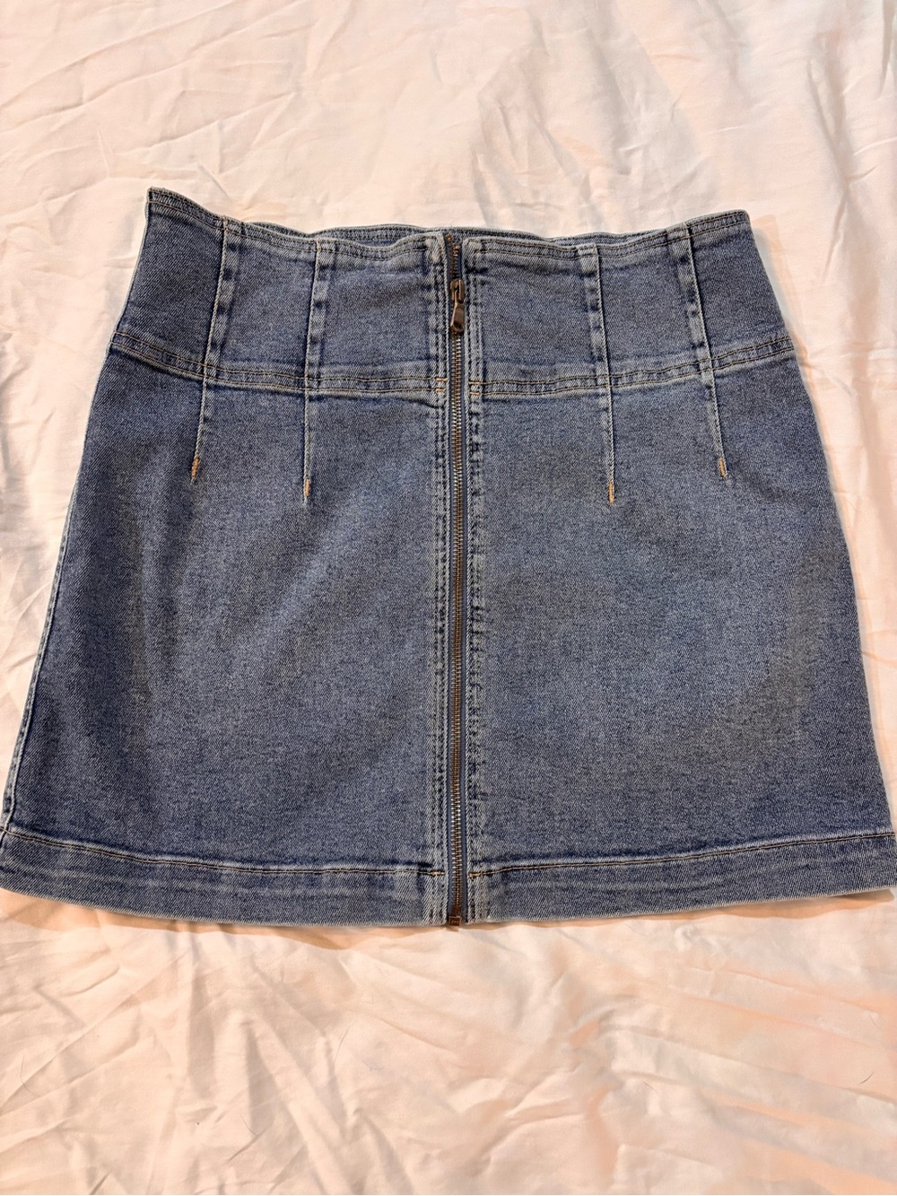 We The Free denim mini skirt
